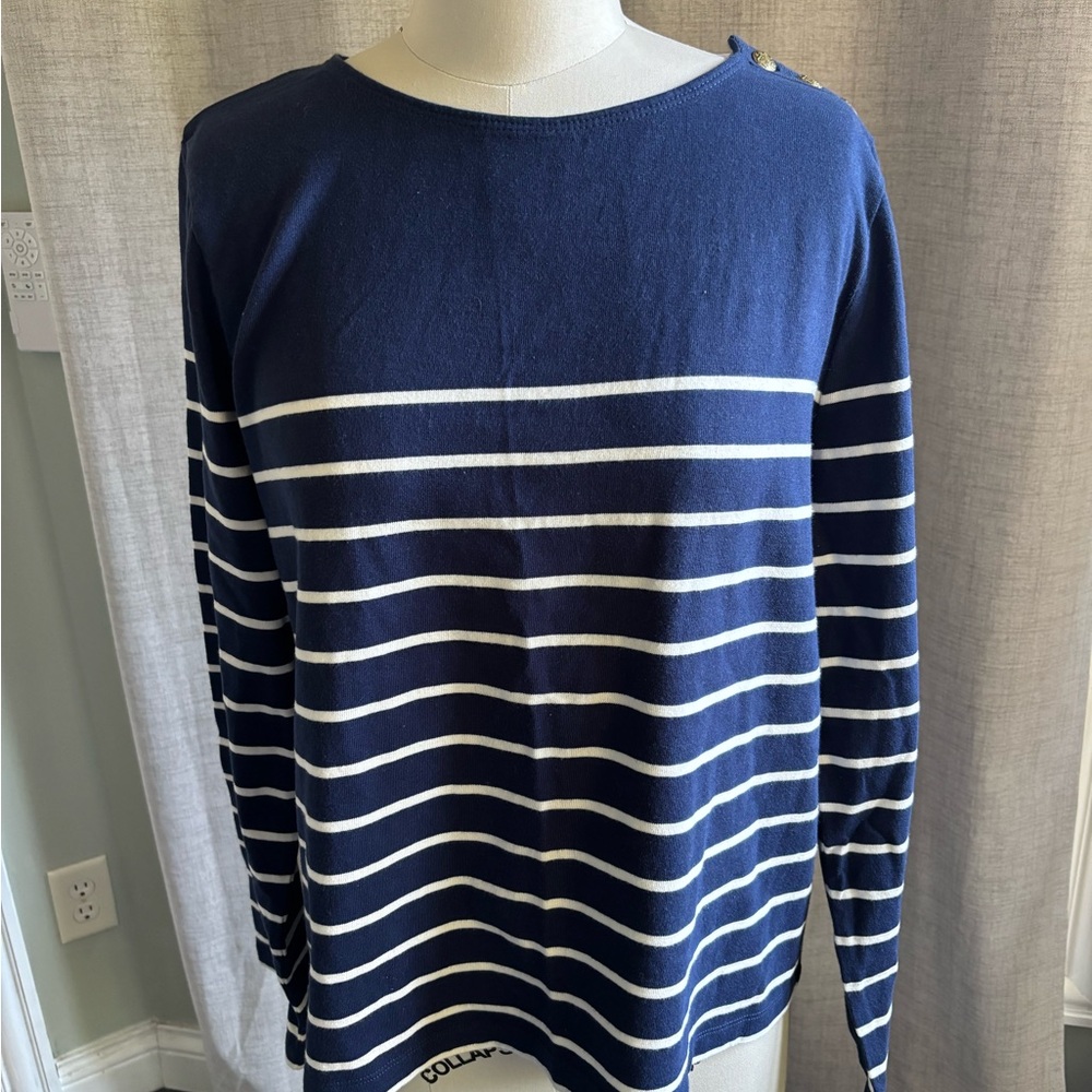 J. Crew Navy Artist Tee